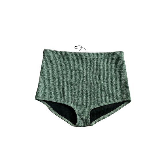 ZARA Green Metallic Bloomers High Waist Under Shorts Size Medium NEW NWOT - Picture 5 of 5